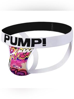 NWT PUMP! Drip Jockstrap Graffiti Athletic Underwear XL Extra Large